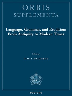 cover image of Language, Grammar, and Erudition